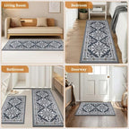 3 Piece Kitchen Rugs Set, Non Slip Washable Floor Mats with Water Absorbent - Image 7