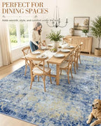 OLANLY 8x10 Washable Area Rug, Soft Non Slip Carpet for Bedroom Living Room - Image 4