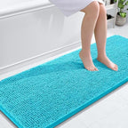 OLANLY Bathroom Runner Rugs 59x24, Extra Soft Absorbent Chenille Bath Rugs by OLANLY
