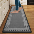 Kitchen Mats for Floor, Non Slip Kitchen Rugs, 17x59 Grey by QiCaiJia