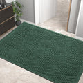 HIYARD Sturdy Front Door Mat, Absorbent Muddy Dirt Resist Welcome Door Mats Outdoor Indoor, Stain and Fade Resistant, Non-Slip Rubber Backing Low Profile Doormat for Entryway, 47×32, Green by HIYARD