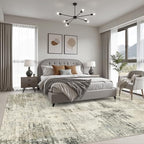 9x12 Area Rug Living Room: Modern Washable Soft Carpet Ash Brown - Image 3