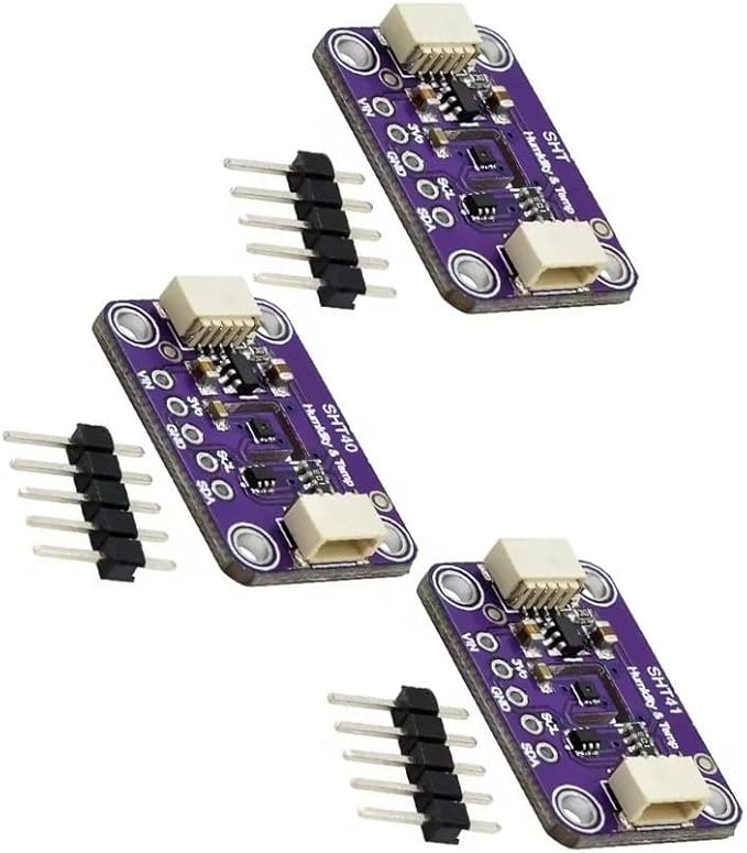 SHT40 SHT41 SHT45 Temperature and Humidity Sensor Module 3.3-5V I2C for Air Conditioners and Automation Controls(SHT41)
