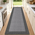 StepRite Kitchen Rugs, Kitchen Mats for Floor, 70"x20" Non-Slip Machine-Washable Kitchen Throw Rug, Absorbent Kitchen Runner Rugs Office, Kitchen Sink Standing Desk Mat, Kitchen Decor Carpet, Grey by Bringcushiontoyourlife