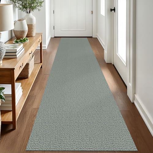 EARTHALL Washable Runner Rug, Non Slip Entryway Runner, 2x8 Ft, Green/Grey by Unknown