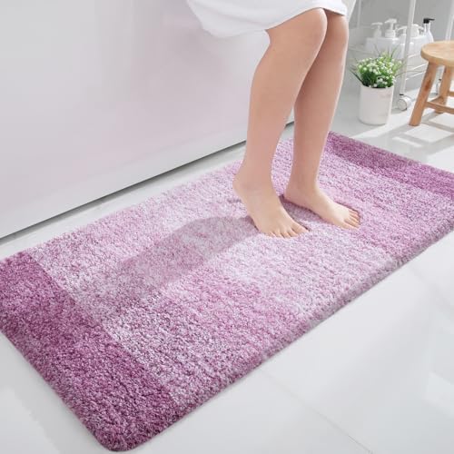 OLANLY Bathroom Runner Rug 44x24, Extra Soft Absorbent Microfiber Bath Rugs by OLANLY
