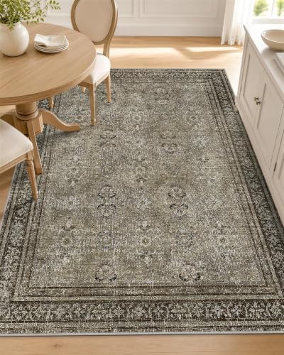 OLANLY 3x5 Washable Accent Rug, Soft Non Slip Carpet for Entryway Bedside by OLANLY