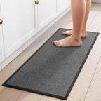 SUMLANS Kitchen Mat for Floor, Washable Non Slip Rugs, Black by SUMLANS