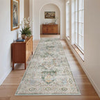 Madane Kitchen Runner 2'6''x8' Soft Rug Runners for Hallways, Green - Image 6