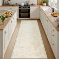 3x10 Hallway Washable Runner Rug: Kitchen Carpet Retro Beige by Luxturiy