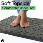 GORILLA GRIP WeatherMAX Door Mat, Indoor Outdoor, 35x23, Gray Quatrefoil - Image 7