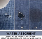 Kitchen Mats Set of 2 PCS for Floor, Washable Non Slip Rugs, Dark Blue - Image 6