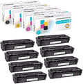 CS Replacement Toner Cartridge Compatible with HP 201A CF400A Black CF401A Cyan CF403A Magenta CF402A Yellow Color Pro M252dw M252n MFP M277dw MFP M277n Color M252 M252dw 8 Color Set
