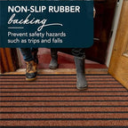 ubdyo Extra Durable Door Mat Outside Entrance (47" x 32", Bright Burgundy) - Image 5