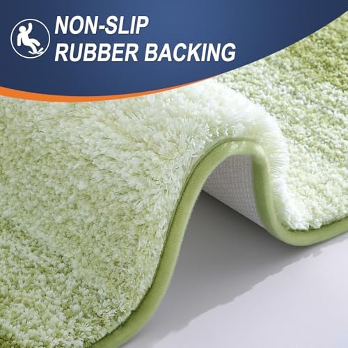 OLANLY Bathroom Runner Rug 44x24, Extra Soft Absorbent Microfiber Bath Rugs - Image 5