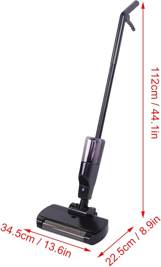 Diydeg Wet Dry Vacuum Cleaner, 550ml Water Tank Spray Automatic Vacuum Mop Electric Hardwood Floor Area Rug Cleaner, Hard Floor Cleaner and Mop