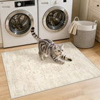 Washable Area Rugs 2x5: Living Room Bedroom Carpet Beige/Brown - Image 2
