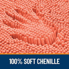 OLANLY Toilet Rugs U-Shaped 24x24, Soft Absorbent Chenille Contour Rugs - Image 3