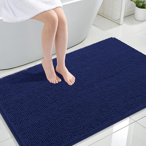 OLANLY Large Bathroom Rugs 44x32, Extra Soft Absorbent Chenille Bath Rugs by OLANLY