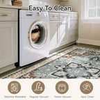 Lofus 3x5 Small Kitchen Area Rugs, Vintage Boho Washable Carpet, Beige - Image 3