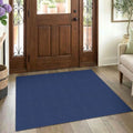 EARTHALL Washable Entryway Rug, Non Slip Doormat, 3x4 Ft, Heathered Blue by Unknown