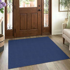 EARTHALL Washable Entryway Rug, Non Slip Doormat, 3x4 Ft, Heathered Blue by Unknown