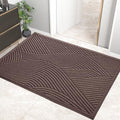 HIYARD Sturdy Front Door Mat, Absorbent Muddy Dirt Resist Welcome Door Mats Outdoor Indoor, Stain and Fade Resistant, Non-Slip Backing Entry Mat Low Profile Doormat for Entryway, 47×32, Coffee by HIYARD