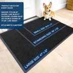 OLANLY Front Door Mat 35x23, Waterproof Heavy-Duty Indoor Outdoor Doormat - Image 2