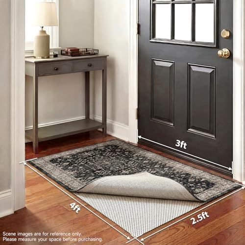 Veken Runner Rug Pad Gripper for Hardwood Floors, Non Slip Rug Pads for Area Rugs, Thick Rug Grippers for Tile Floors, Under Carpet Anti Skid Mat, Keep Your Rugs Safe and in Place, 2.5x4 Ft - Image 6