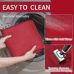 YDKGL Long Kitchen Runner Rugs Kitchen Mat Non Slip Washable Red 17"x71" - Image 4