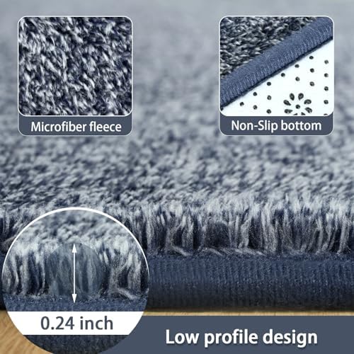 AROGAN 2x6 Runner Rug for Hallway, Long Runner Rugs Non Slip, Blue - Image 5