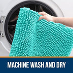 OLANLY Bathroom Rugs 35x24, Extra Soft Absorbent Chenille Bath Rugs - Image 5