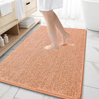 OLANLY Large Bathroom Rugs 59x35, Extra Soft Absorbent Chenille Bath Rugs by OLANLY