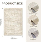 8x10 Area Rugs for Living Room,Large Washable Rug,Beige - Image 2