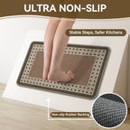 Kitchen Mats for Floor, Non Slip Kitchen Rugs, 17x30 Brown - Image 3