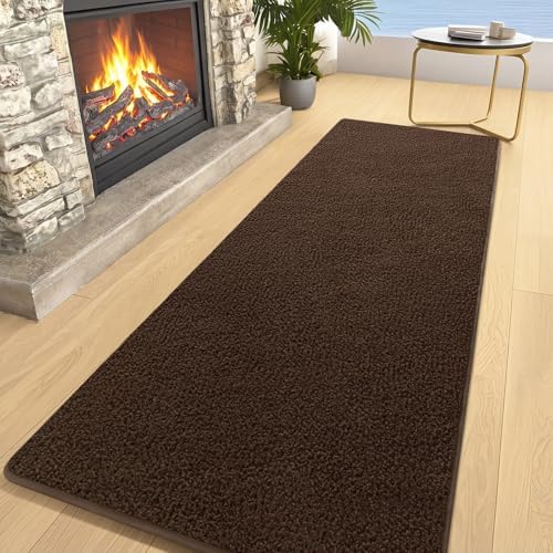 AROGAN 2x8 Runner Rug for Hallway, Long Runner Rugs Non Slip, Coffee - Image 2