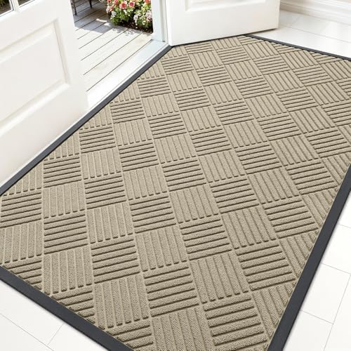 OLANLY Front Door Mat Outside Entrance 59x34, Waterproof Heavy-Duty Doormat by OLANLY