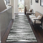 2'6 x 8' Runner Rug Non Slip,Washable Kitchen Rugs,Black - Image 4