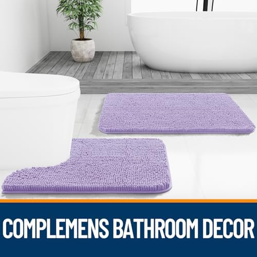 OLANLY Large Bathroom Rugs 70x46, Extra Soft Absorbent Chenille Bath Rugs - Image 7