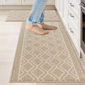 COSY HOMEER Kitchen Rugs Sets of 2 Non-Slip Washable,20”x30“+20”X48“ by COSYHOMEER