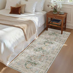 Madane Washable Runner Rug 2x6 Runners for Hallways Non Slip, Green - Image 3