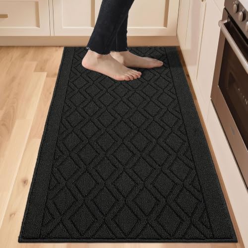 COSY HOMEER Kitchen Rugs Non Slip Washable 24"x60" Kitchen Mats for Floor by COSYHOMEER