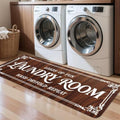 Non-Slip Laundry Room Rug Runner, Farmhouse Washable Laundry Mat by LYGLIGH
