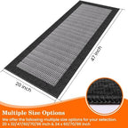 StepRite Kitchen Rugs, Kitchen Mat for Floor, 47"x20" Non-Slip Machine-Washable Commercial Floor Mat, Absorbent Heavy-Duty Rug for Office & Home, Sink Standing Mat, Entryway Carpet, Door Mat, Black - Image 2