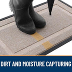 OLANLY Front Door Mat Outside 71x23, All-Season Heavy-Duty Rubber Doormat - Image 4