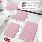 OLANLY Bathroom Runner Rugs 47x17, Extra Soft Absorbent Chenille Bath Rugs - Image 2