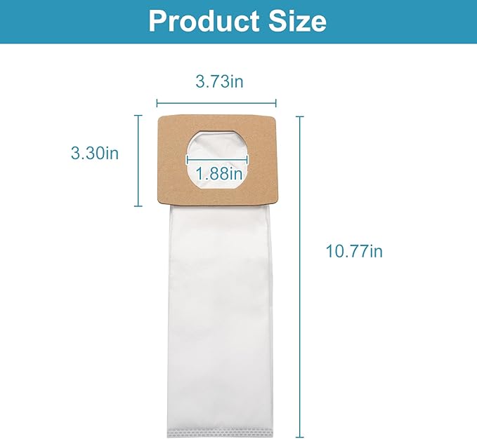 OGGOGOE 10 Pack Vacuum Bags for Hoover Platinum Canister Vacuum Cleaner, Type I Hepa Filtration vacuum cleaner bags Replace Part AH10005