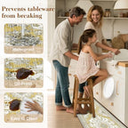 Boho Kitchen Mats for Floor 2PC Anti Fatigue Kitchen Rugs, Yellow - Image 5