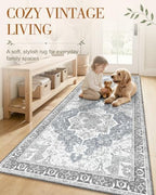 OLANLY 10x14 Washable Area Rug, Soft Non Slip Carpet for Living Room - Image 3