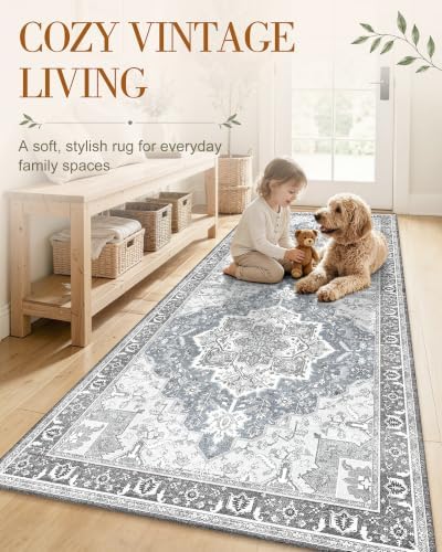 OLANLY 2x7 Washable Runner Rug, Soft Non Slip Carpet for Hallway Kitchen - Image 3